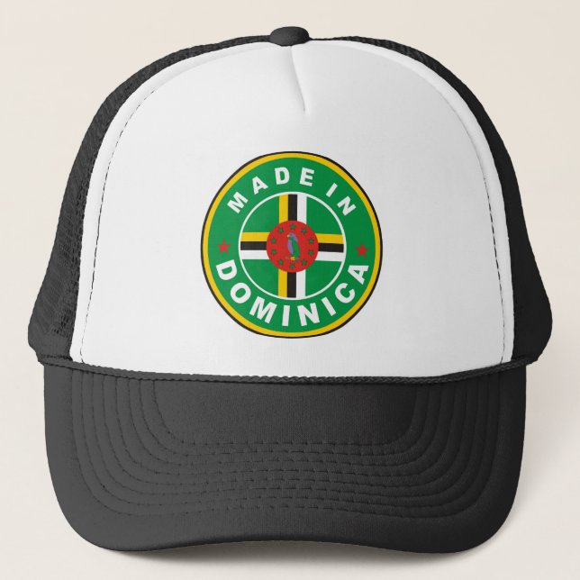 Casquette fait dans le timbre rond d'étiquette de drapeau de (Devant)