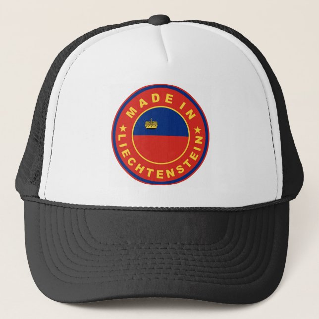 Casquette fait dans l'étiquette de produit de drapeau de (Devant)