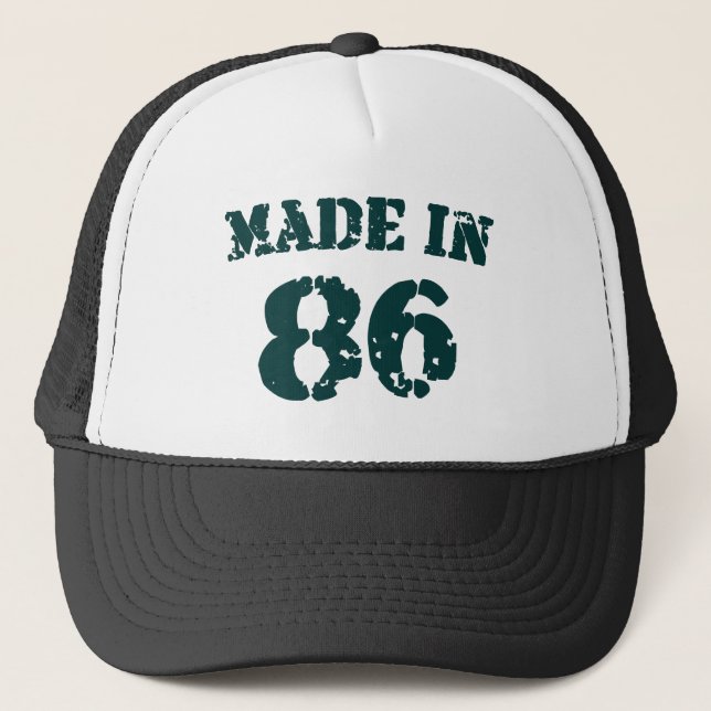 Casquette Fait En 1986 (Devant)