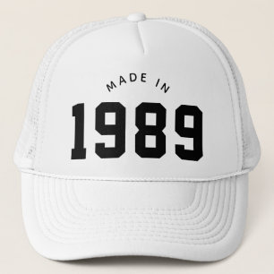Casquette Fait en 1989 Anniversaire personnalisé