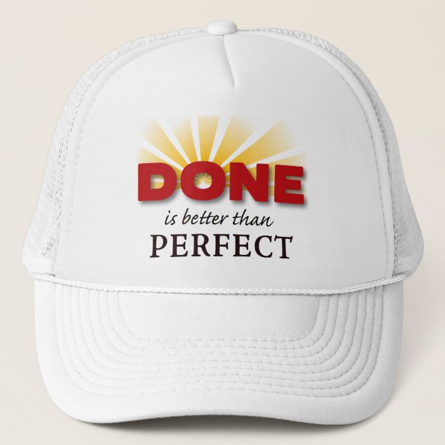 Casquette Fait est mieux que parfait (Devant)