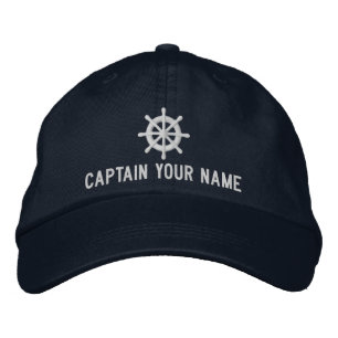Casquette fait sur commande de capitaine de bateau