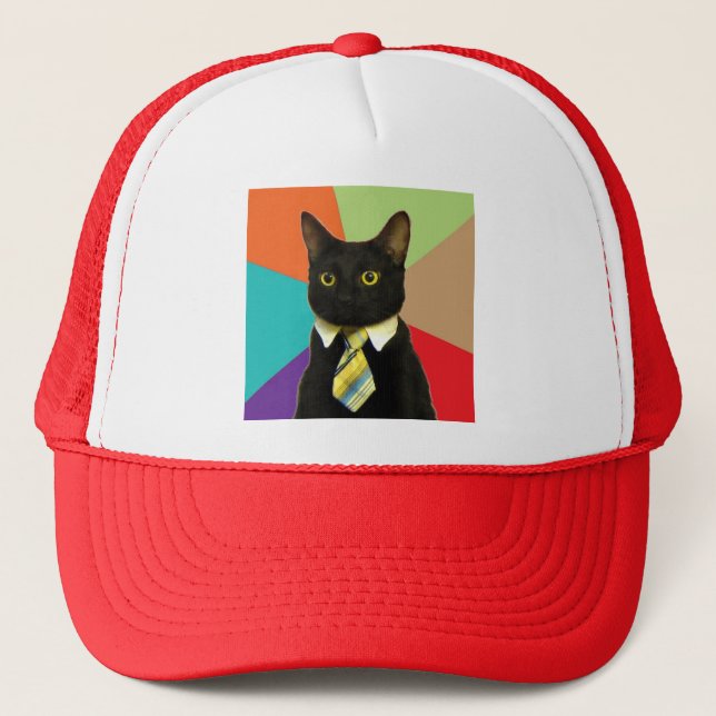 Casquette fait sur commande de chat d'affaires (Devant)