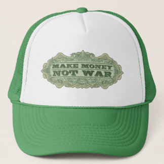 Casquette Faites la guerre d'argent pas