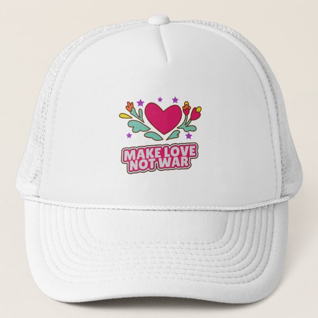 Casquette Faites l'amour pas la guerre (Devant)