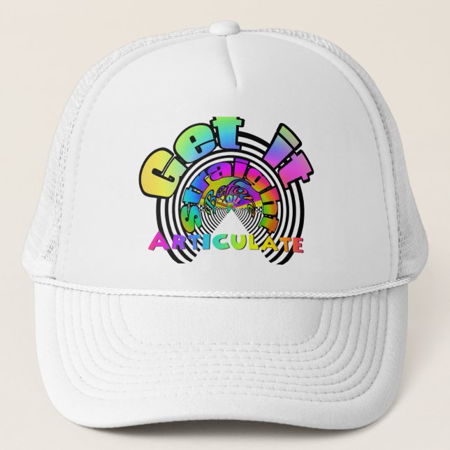 Casquette Faites-le correctement avant d'articuler en blanc (Devant)