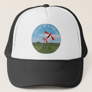 Casquette Faites-le dans un domaine, la mouche RC