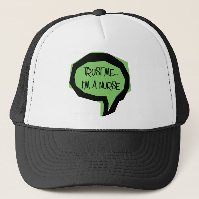 Casquette Faites-moi confiance, je suis infirmière. (Devant)