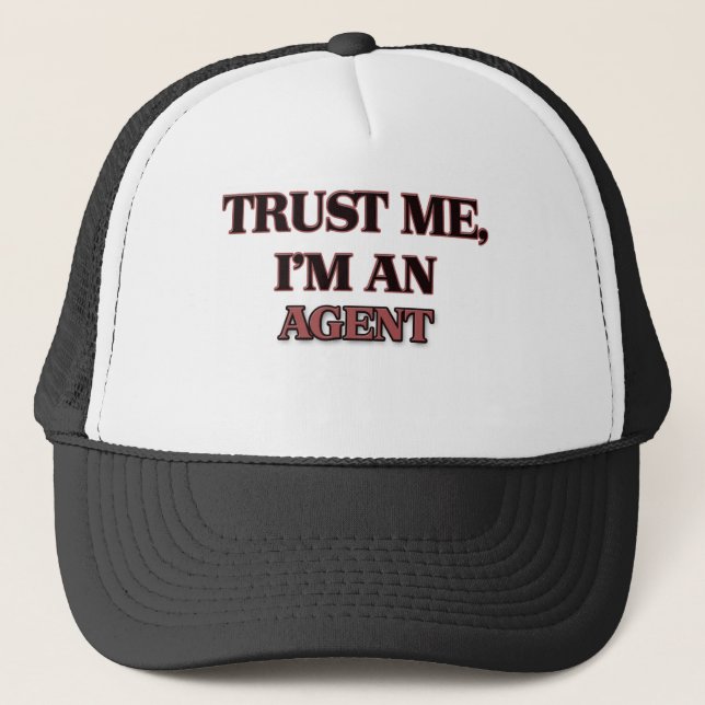 Casquette Faites-moi confiance je suis un agent (Devant)