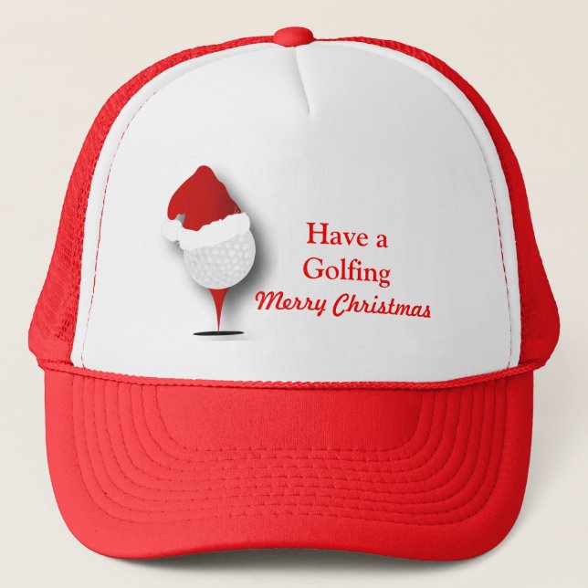 Casquette Faites un 🏌️ de golf ‍ ♂️ Noël (Devant)