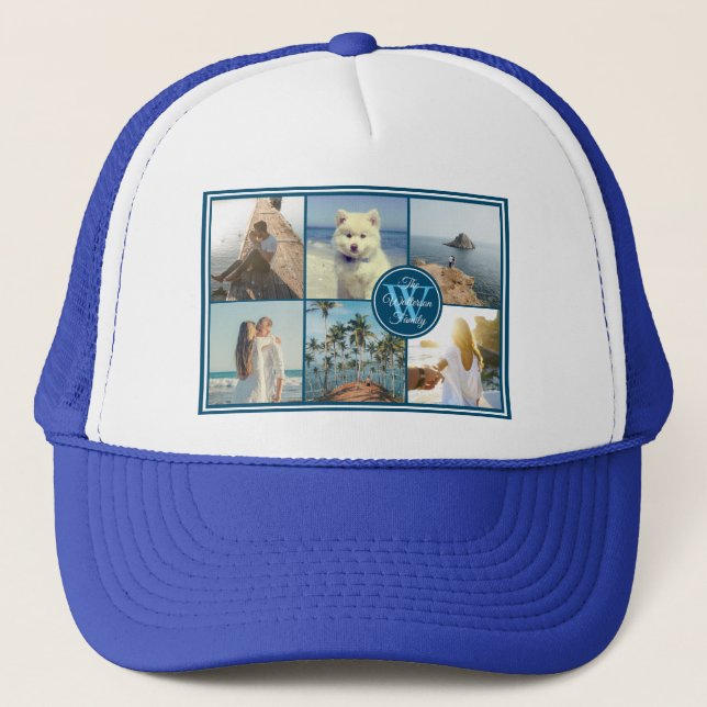 Casquette Faites votre propre Instagram Grid Summer Photo Co (Devant)