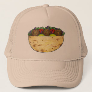 Casquette Falafel Pita Sandwich Méditerranéen Alimentation F