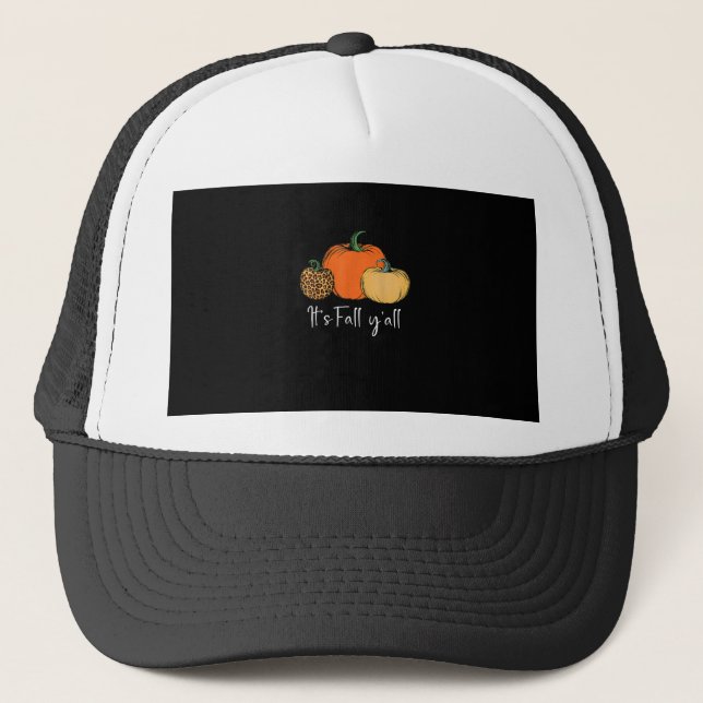 Casquette Fall mignon Halloween Citrouille Thanksgiving C'es (Devant)