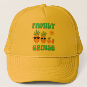 Casquette Famille d'ananas de croisière en famille