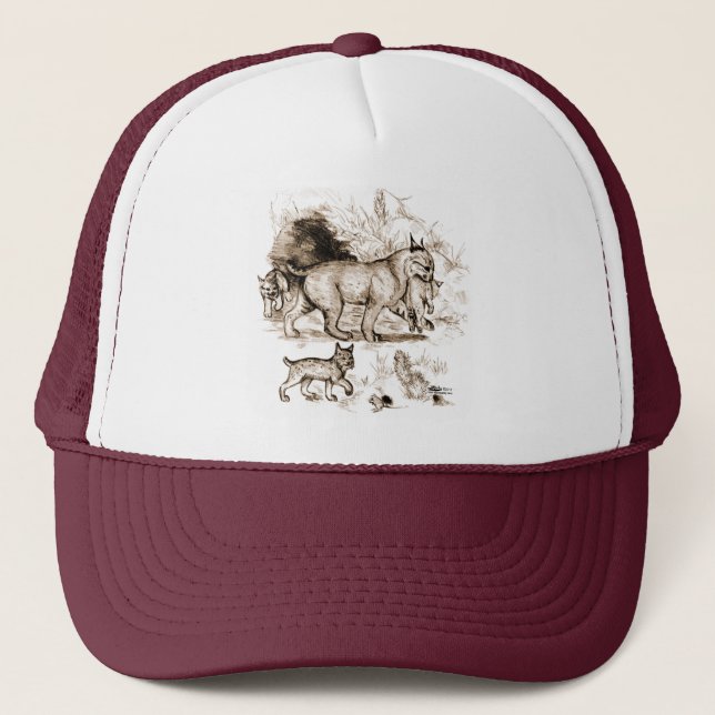 Casquette Famille du Lynx roux (Devant)