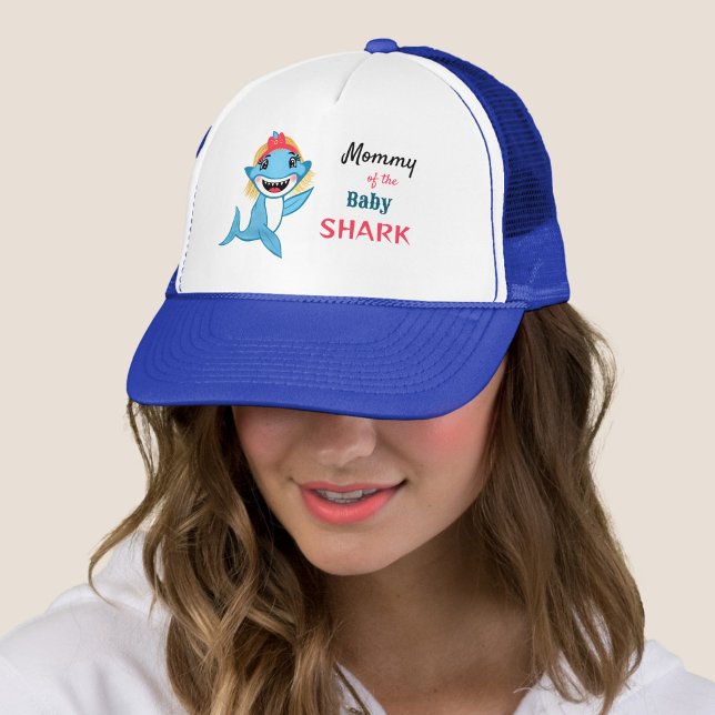 Casquette Famille Requin Maman Requin Heureuse (Créateur téléchargé)