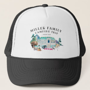 Casquette Famille Réunion Camping Road Trip Personnalisé