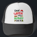 Casquette Family Funny Dear Santa My Husband Did It Christma<br><div class="desc">・ Amusant Jeux de pyjama de Noël de famille Cher Père Noël Mon mari l'a fait Noël Idée de cadeaux pour la fête de Noël 2021. Le Jolly Holiday Is Here and Santa Clause Just Might Drop a Tee in Your Stocking Cette année 2021 Jobs fêtes cadeaux pour toute la...</div>