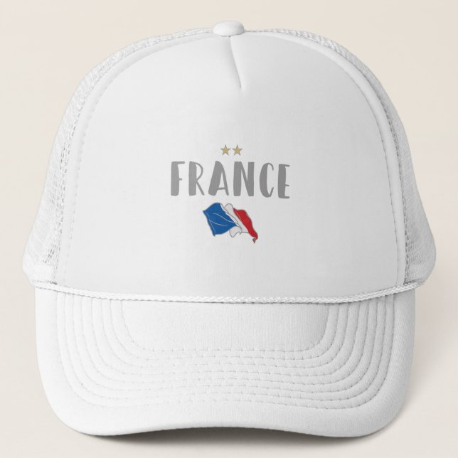 Casquette Fan de football France Chemise Française (Devant)
