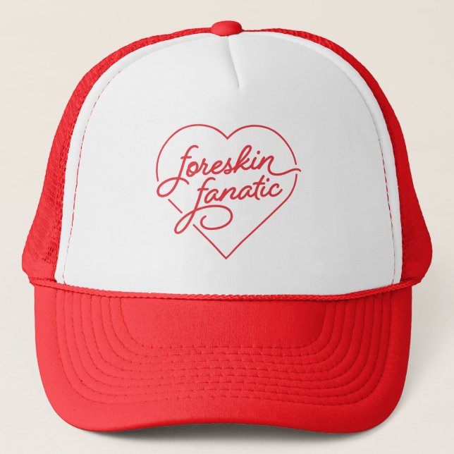 Casquette fanatique Foreskin — Rouge (Devant)