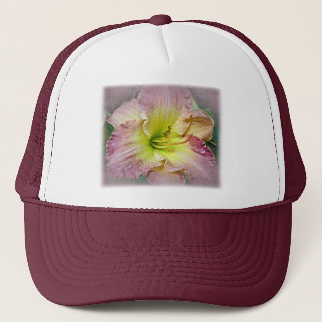 Casquette Fancy rose Daylily Blossom (Devant)