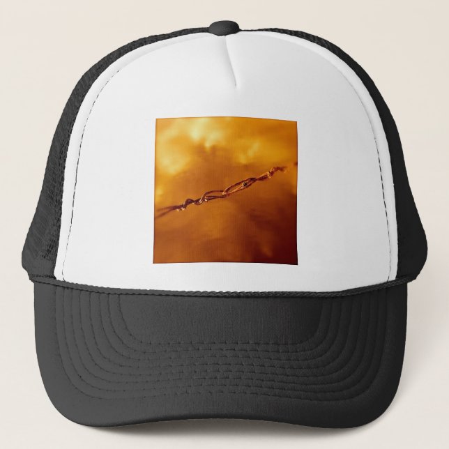 Casquette Fantasia fil en Orange (Devant)