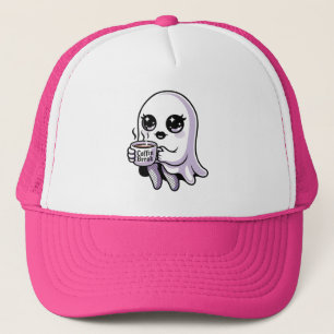 Casquette Fantôme de dessin animé Kawaii avec bas résille