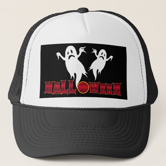 Casquette Fantômes d'Halloween (Devant)