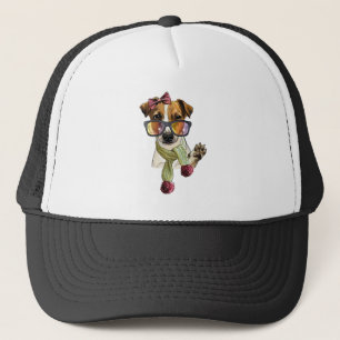 Casquette Fashionable jack russell terrier hipster
