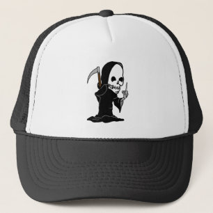 Casquette Faucheuse donnant le doigt