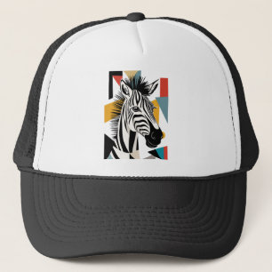 Casquette Faune africaine de Zèbre géométrique cool