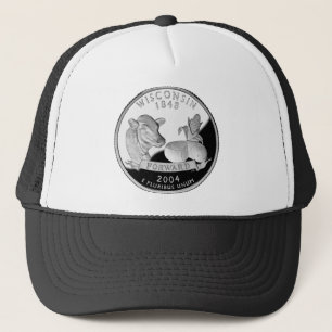 Casquette Faux Wisconsin State Quarter Cow Cheese Corn Farm