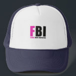 Casquette FBI Female Body Inspector<br><div class="desc">A funny FBI féministe body inspector text</div>