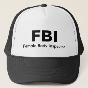 Casquette FBI, inspecteur de corps féminin