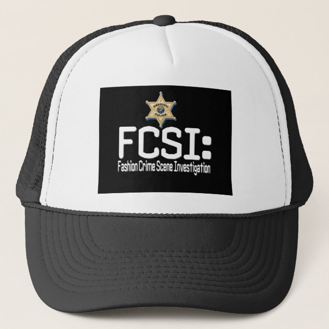 Casquette FCSI :  Enquête de scène du crime de mode (Devant)