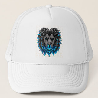 Casquette Fearless Lion Trucker Hat | Bold Blue King of the