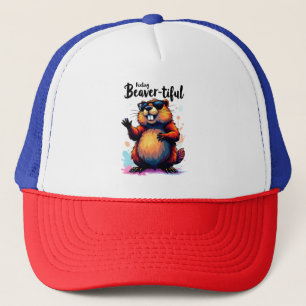 Casquette Feeling Beaver-tiful - Funny Beaver Graphic