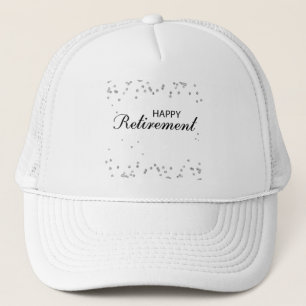Casquette Félicitations à la retraite Noir avec étincelle d'