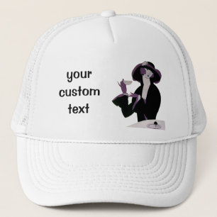 Casquette Femme Art Déco Vintage, Thé de l'après-midi et Gât
