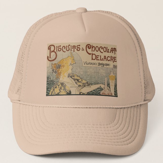 Casquette Femme Art Nouveau Chocolat (Devant)