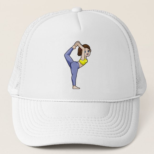 Casquette Femme au Yoga Stretching exercices Legs (Devant)
