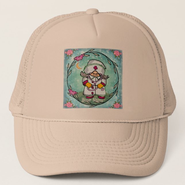 Casquette Femme infirmière gnome (Devant)