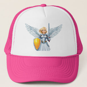 Casquette Femme mignonne d'Ange avec des ailes ouvertes