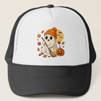 Casquette Femmes de la saison effrayante Citrouille Café Fan