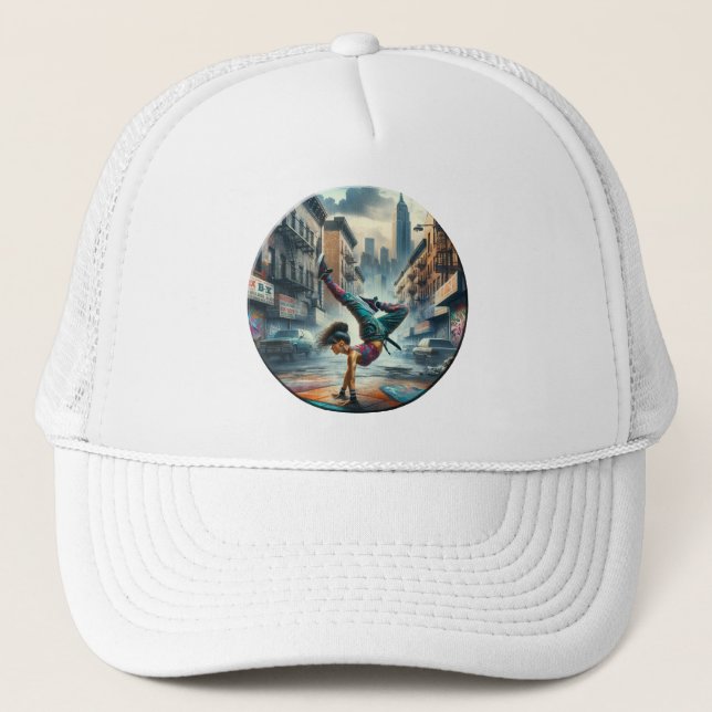 Casquette Femmes en action de Breakdancer Silhouette de New  (Devant)