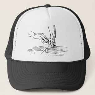 Casquette Fer affûtant l'illustration