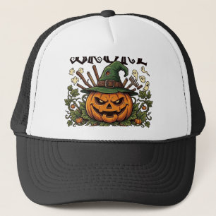 Casquette Ferme Broom Broke Citrouille Halloween Sorcière Ch