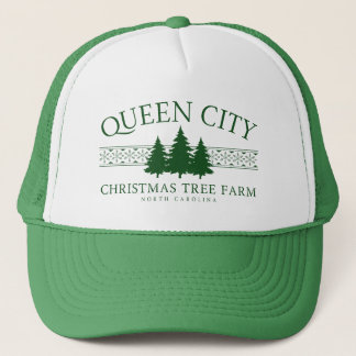 Casquette Ferme d'arbre de Noël de Queen City, Caroline du N