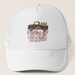 Casquette ferme festive arbre de Noël frais