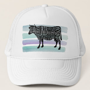 Casquette fermier vache boucherie charcuterie art petit port